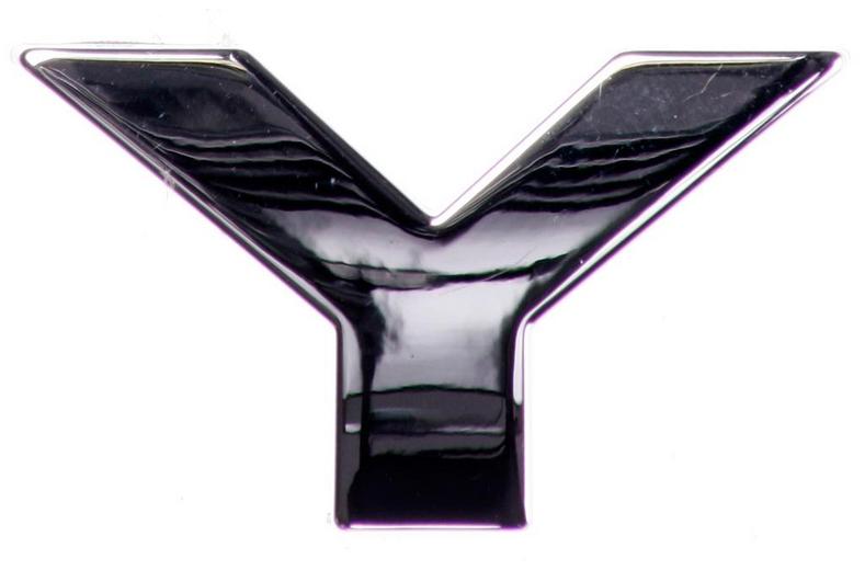 Chrome Letter Badge Y Chrome Letter Badge Y