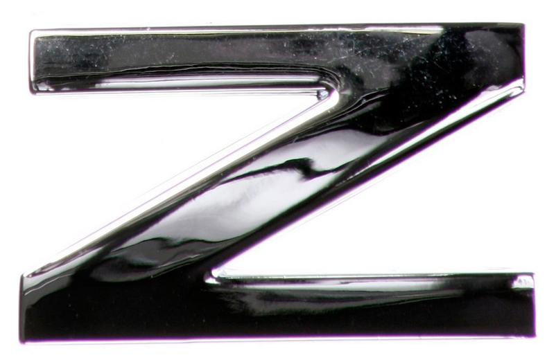 Chrome Letter Badge Z Chrome Letter Badge Z