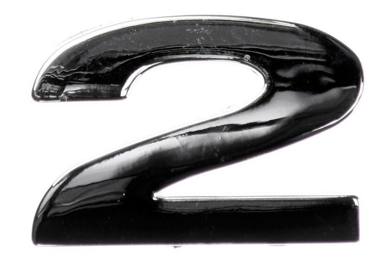 Chrome Number Badge 2 Chrome Number Badge 2