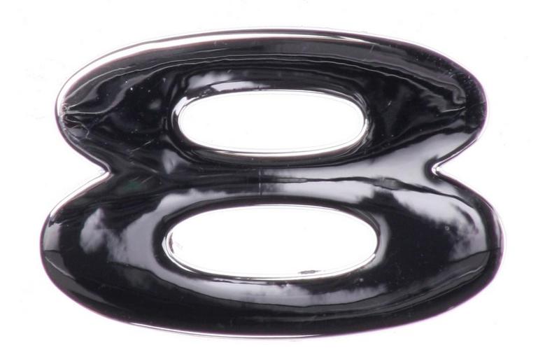 Chrome Number Badge 8 Chrome Number Badge 8