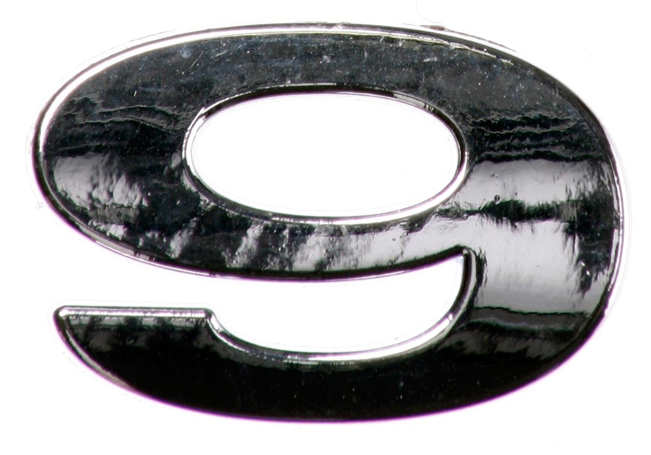 Chrome Number Badge 9