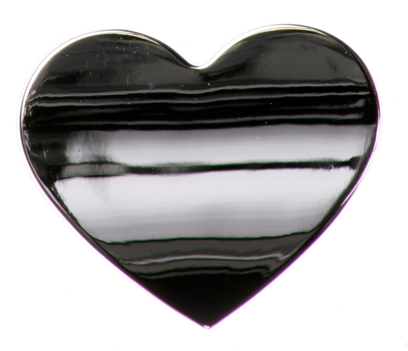 Chrome Sign Badge Heart