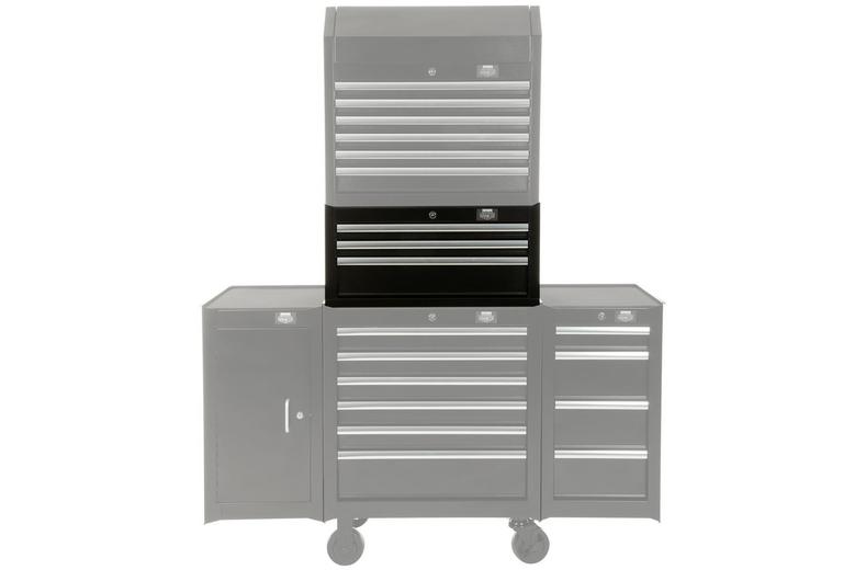 Halfords Advanced 3 Drawer Middle Chest - Black Halfords Advanced 3 Drawer Middle Chest - Black