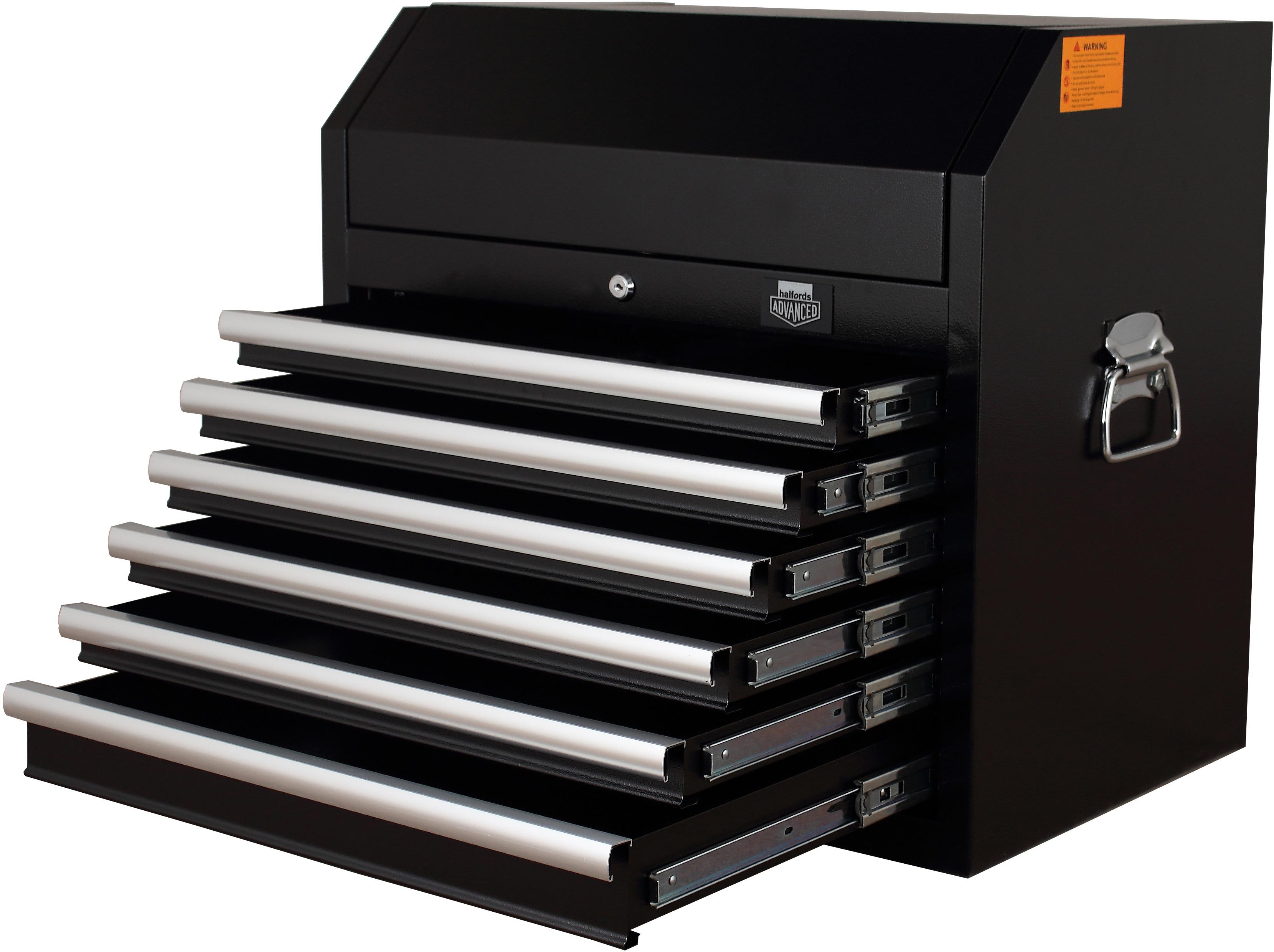 Halfords Advanced 6 Drawer Tool Chest - Black