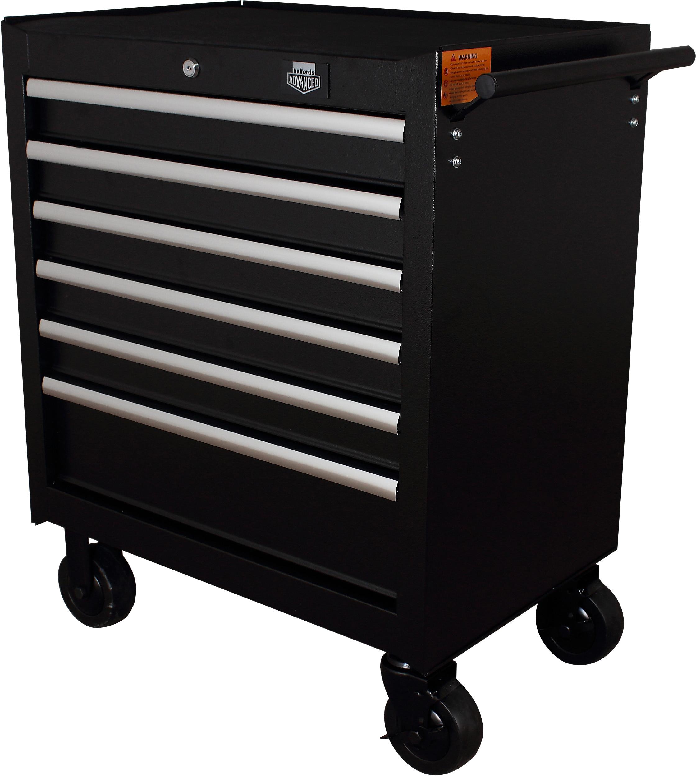 Halfords Advanced 6 Drawer Tool Cabinet - Black