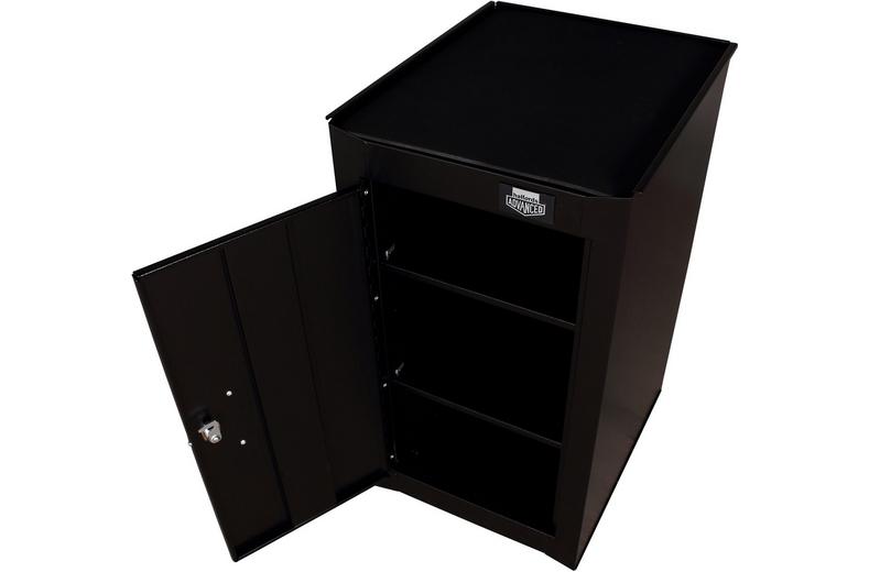 Halfords Advanced 2 Shelf Side Cabinet - Black Halfords Advanced 2 Shelf Side Cabinet - Black