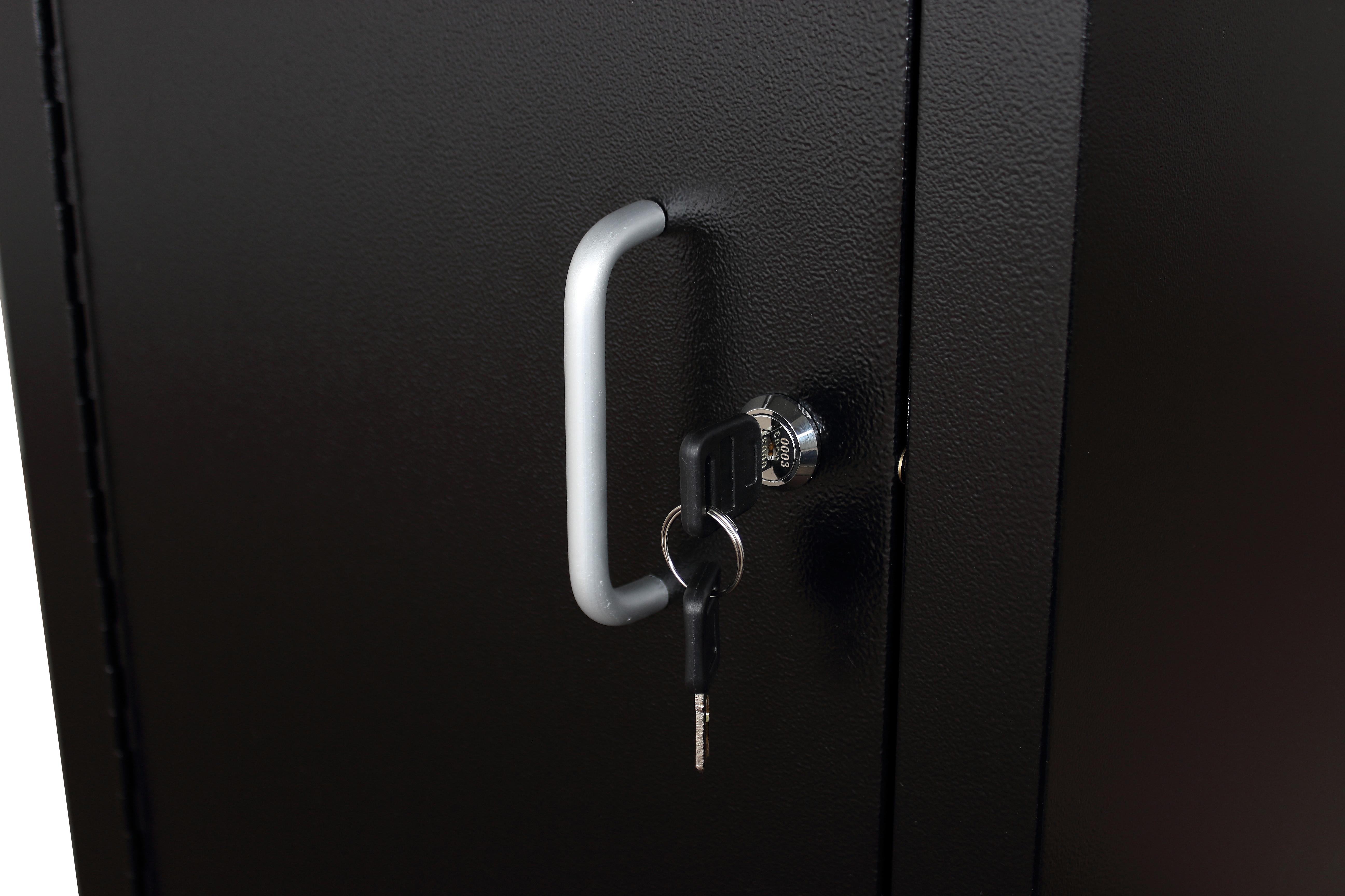 Halfords Advanced 2 Shelf Side Cabinet - Black