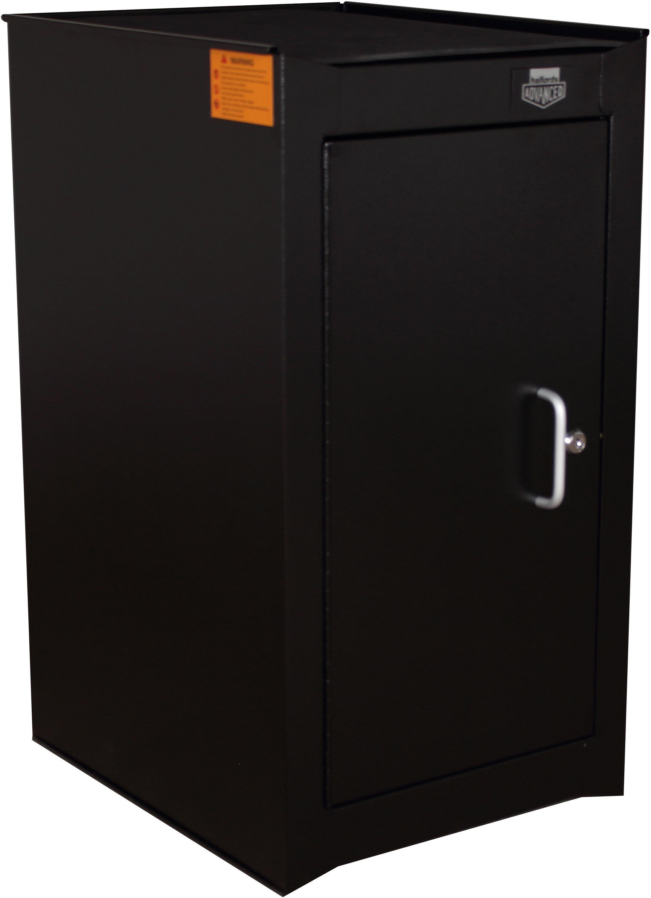 Halfords Advanced 2 Shelf Side Cabinet - Black