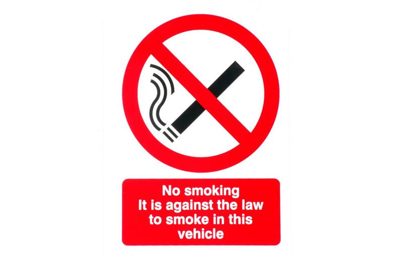 No Smoking Car Sticker No Smoking Car Sticker