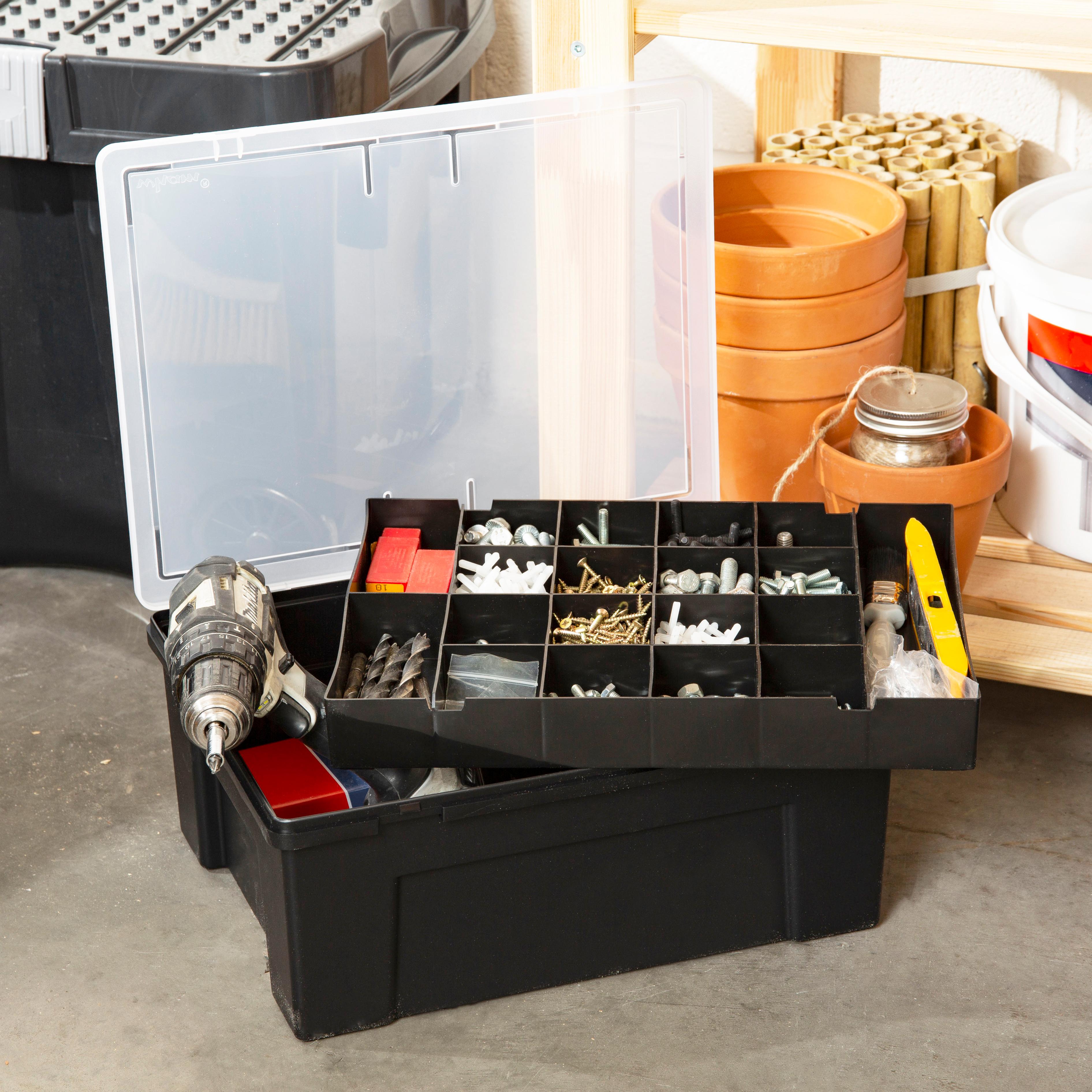 Wham 38cm Organiser Box with 19 Compartments & Removable Tray