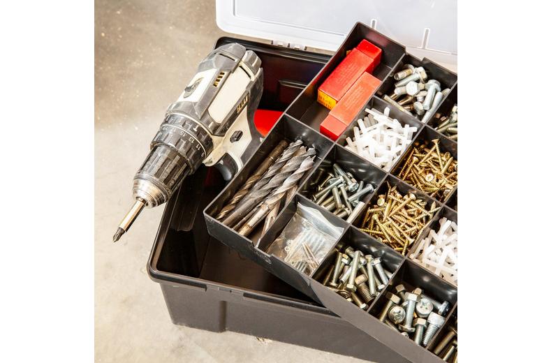 Wham 38cm Organiser Box with 19 Compartments & Removable Tray Wham 38cm Organiser Box with 19 Compartments & Removable Tray