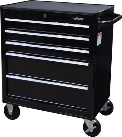 Halfords 5 Drawer Cabinet - Black Halfords 5 Drawer Cabinet - Black