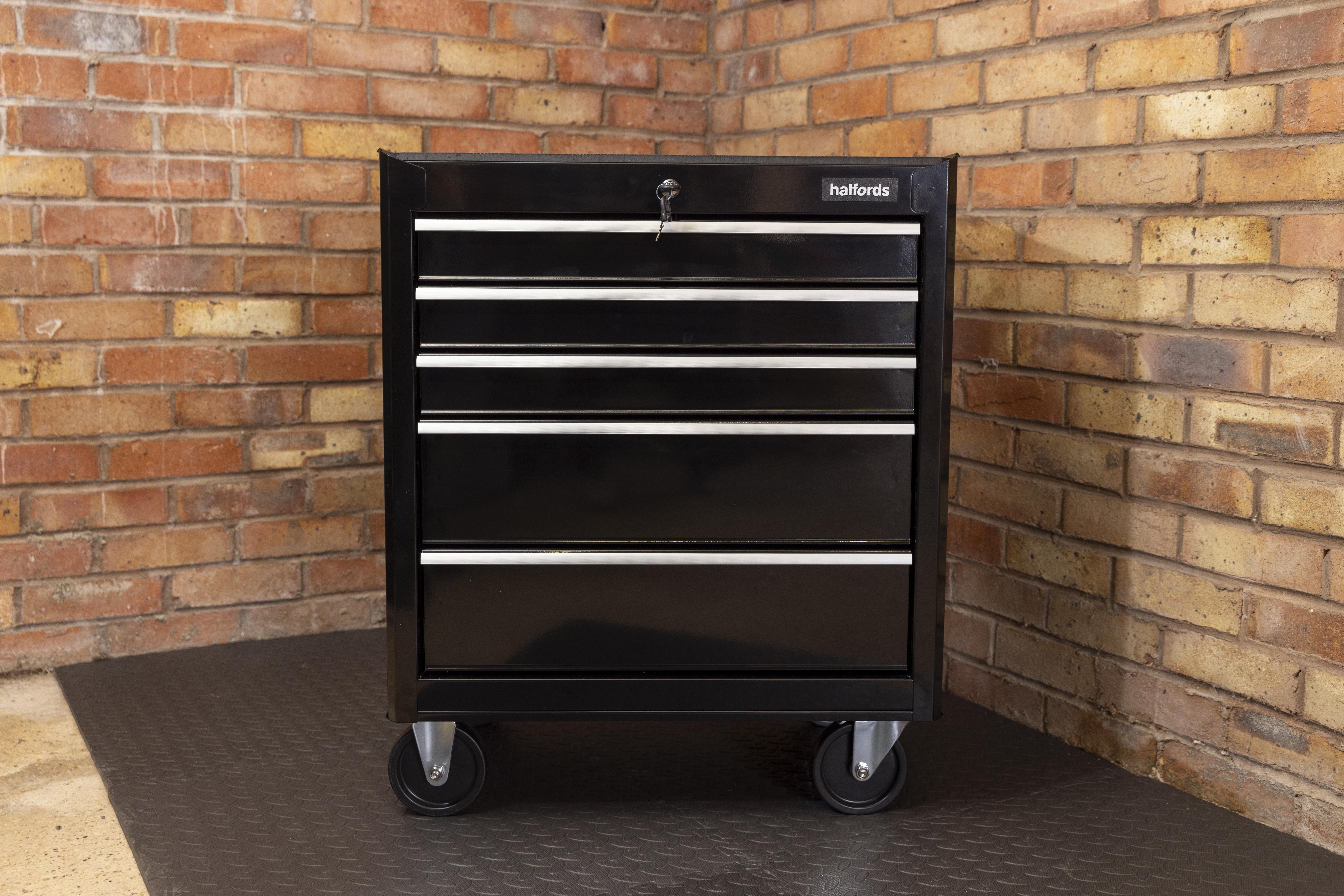 Halfords 5 Drawer Cabinet - Black