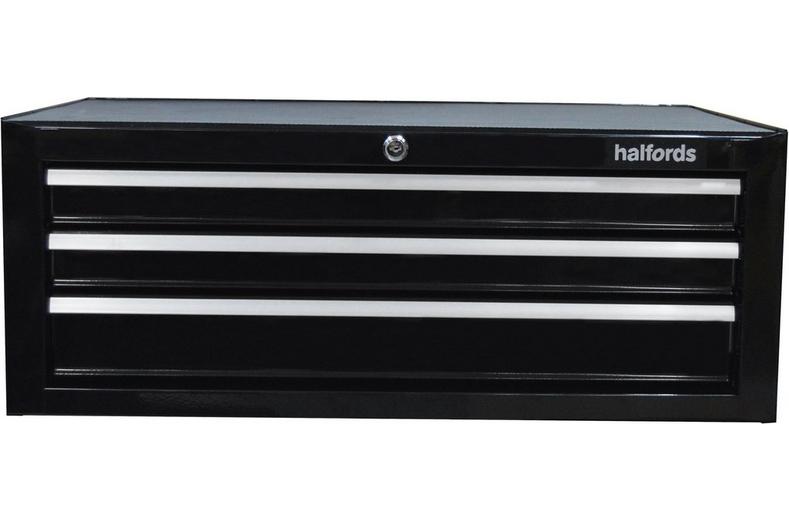 Halfords 3 Drawer Middle Chest - Black Halfords 3 Drawer Middle Chest - Black