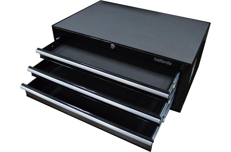Halfords 3 Drawer Middle Chest - Black Halfords 3 Drawer Middle Chest - Black
