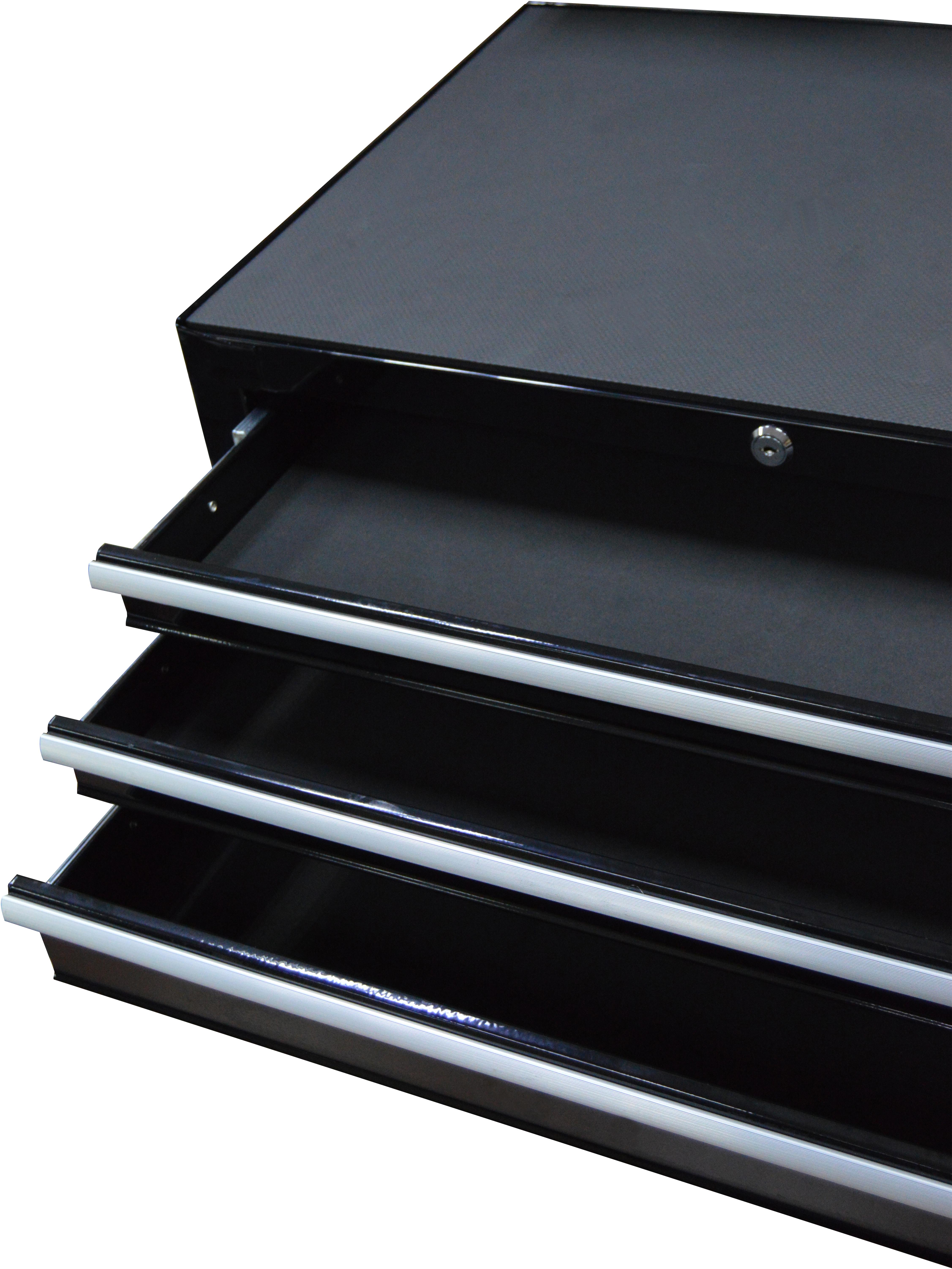 Halfords 3 Drawer Middle Chest - Black