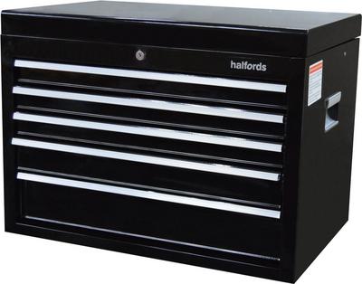 Halfords 5 Drawer Top Chest - Black Halfords 5 Drawer Top Chest - Black