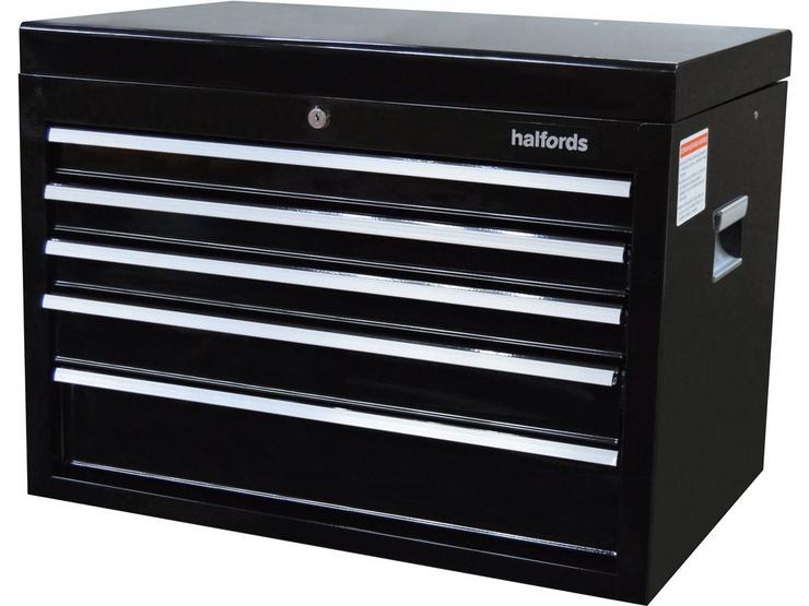 Halfords 5 Drawer Top Chest - Black