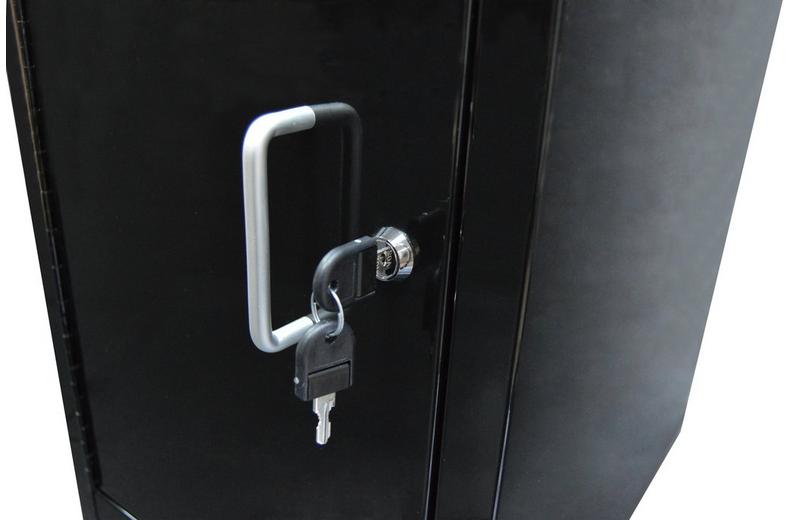 Halfords 1 Door 1 Shelf Side Cabinet - Black Halfords 1 Door 1 Shelf Side Cabinet - Black