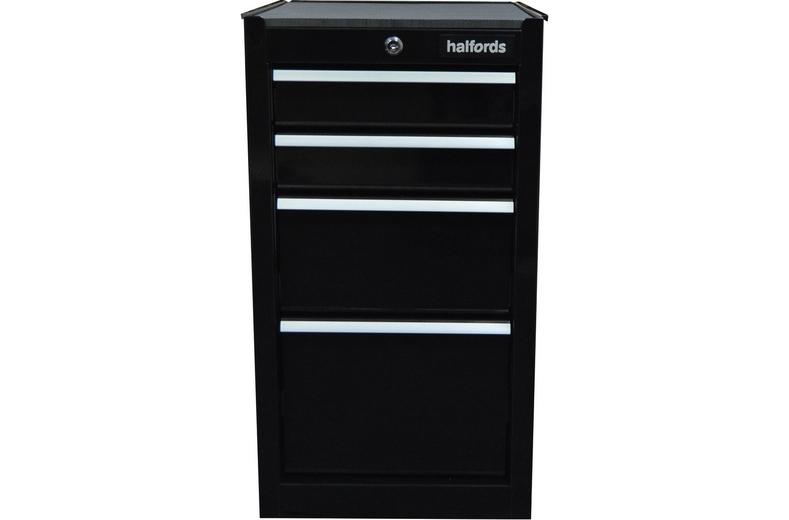 Halfords 4 Drawer Side Cabinet - Black Halfords 4 Drawer Side Cabinet - Black