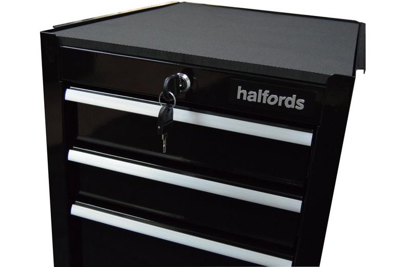 Halfords 4 Drawer Side Cabinet - Black Halfords 4 Drawer Side Cabinet - Black