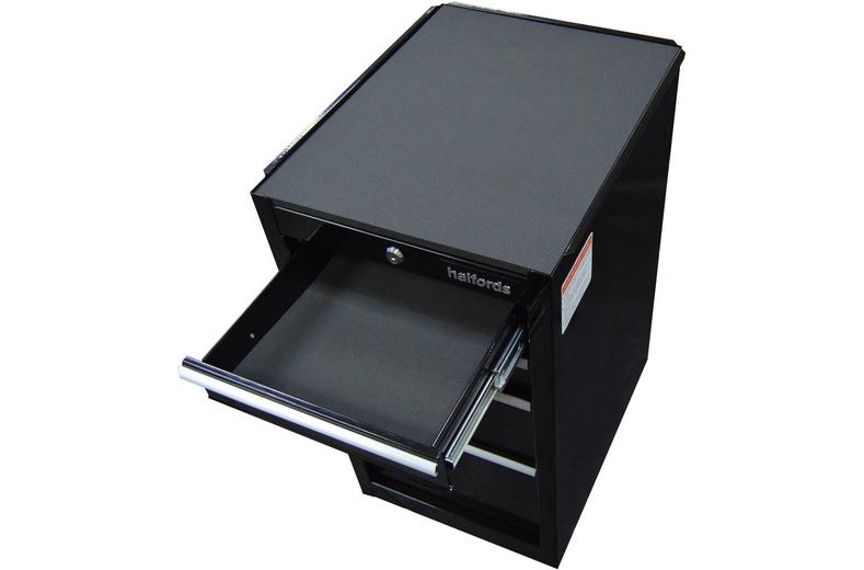 Halfords 4 Drawer Side Cabinet - Black Halfords 4 Drawer Side Cabinet - Black