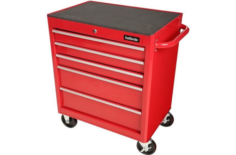Halfords 5 Drawer Cabinet - Red Halfords 5 Drawer Cabinet - Red