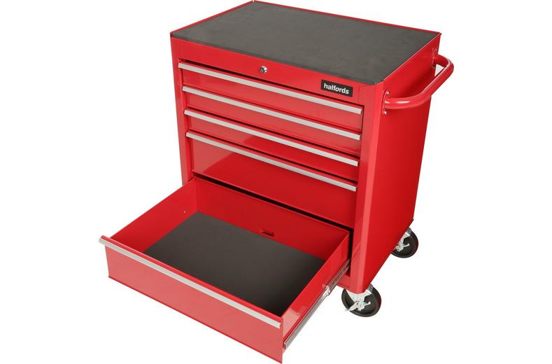 Halfords 5 Drawer Cabinet - Red Halfords 5 Drawer Cabinet - Red