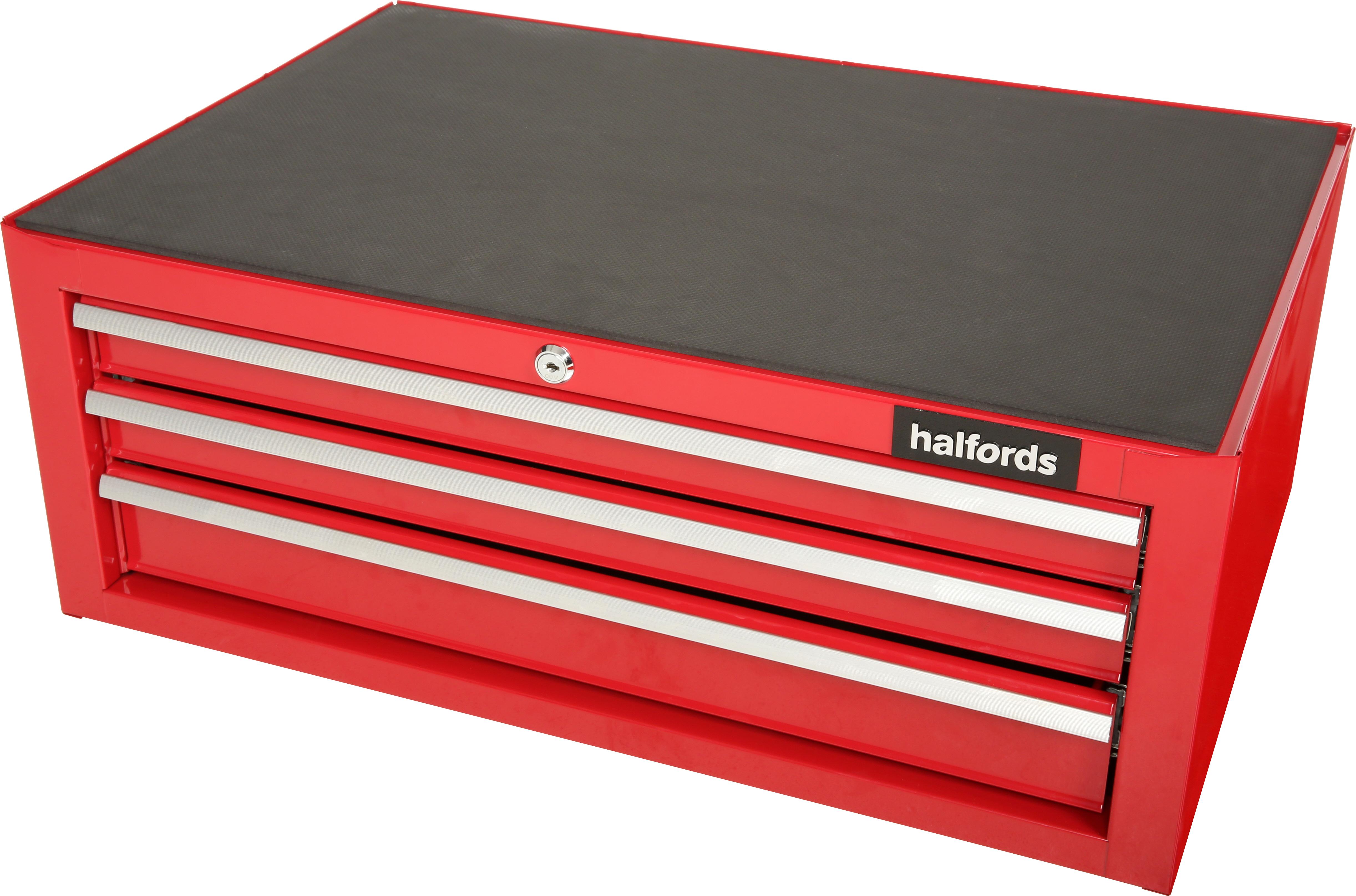 Halfords 3 Drawer Mid Chest - Red