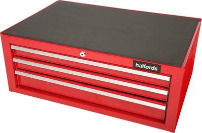 Halfords 3 Drawer Mid Chest - Red Halfords 3 Drawer Mid Chest - Red