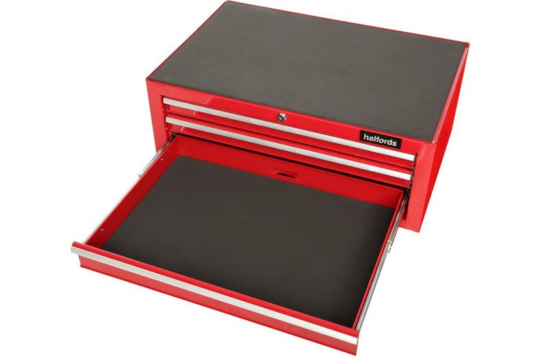 Halfords 3 Drawer Mid Chest - Red Halfords 3 Drawer Mid Chest - Red