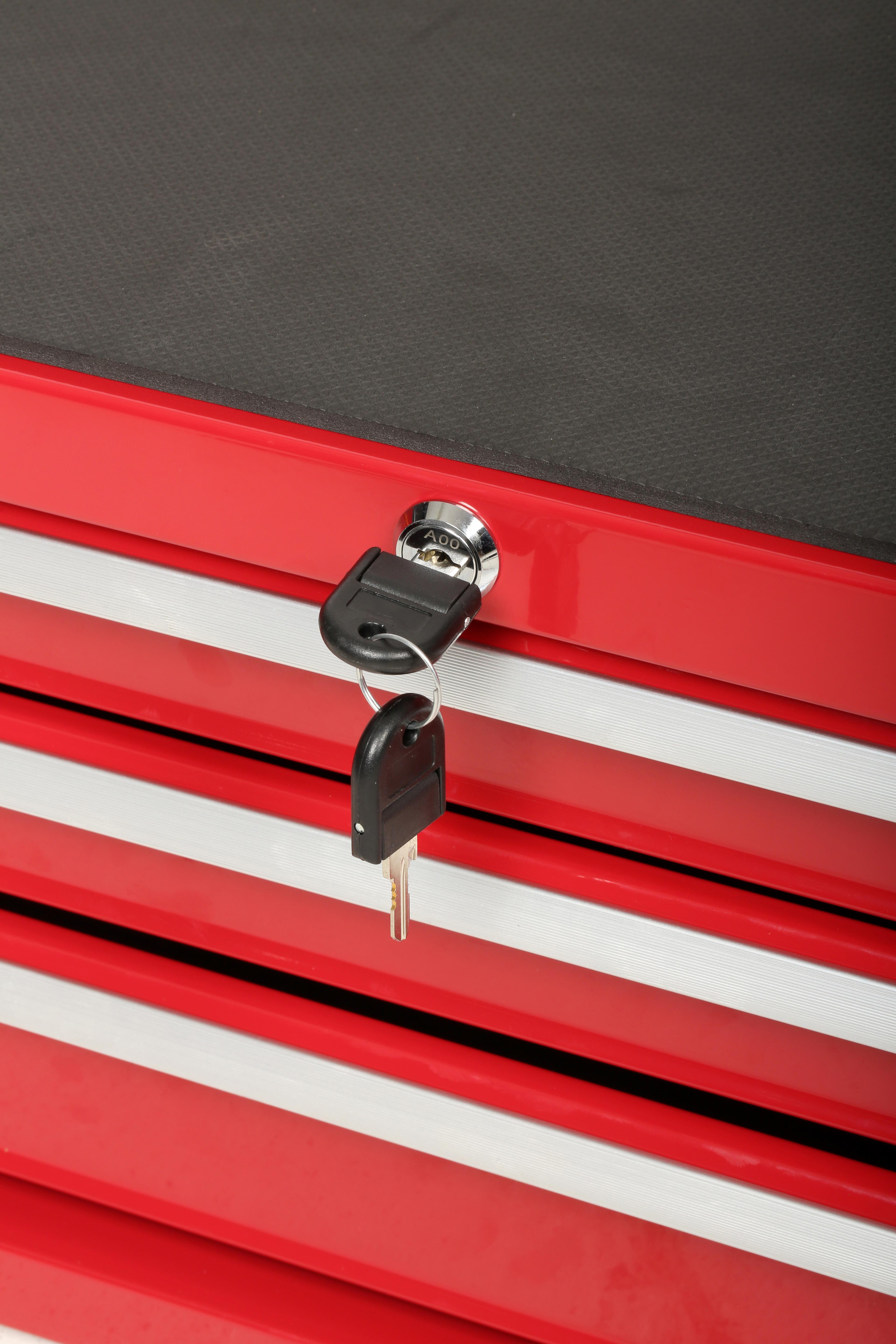 Halfords 3 Drawer Mid Chest - Red