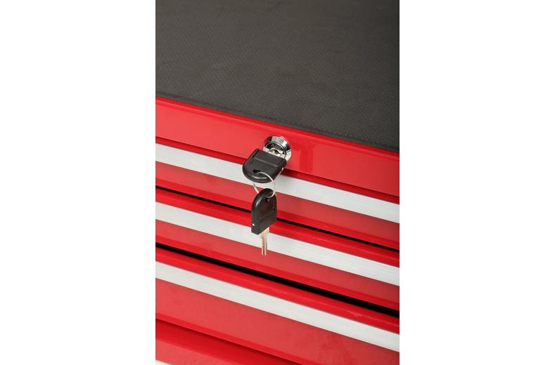 Halfords 3 Drawer Mid Chest - Red Halfords 3 Drawer Mid Chest - Red