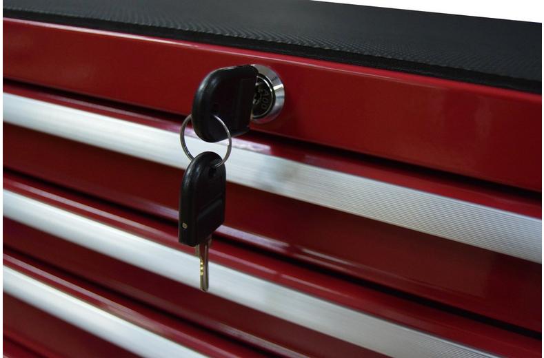 Halfords 3 Drawer Mid Chest - Red Halfords 3 Drawer Mid Chest - Red