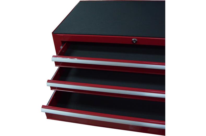Halfords 3 Drawer Mid Chest - Red Halfords 3 Drawer Mid Chest - Red