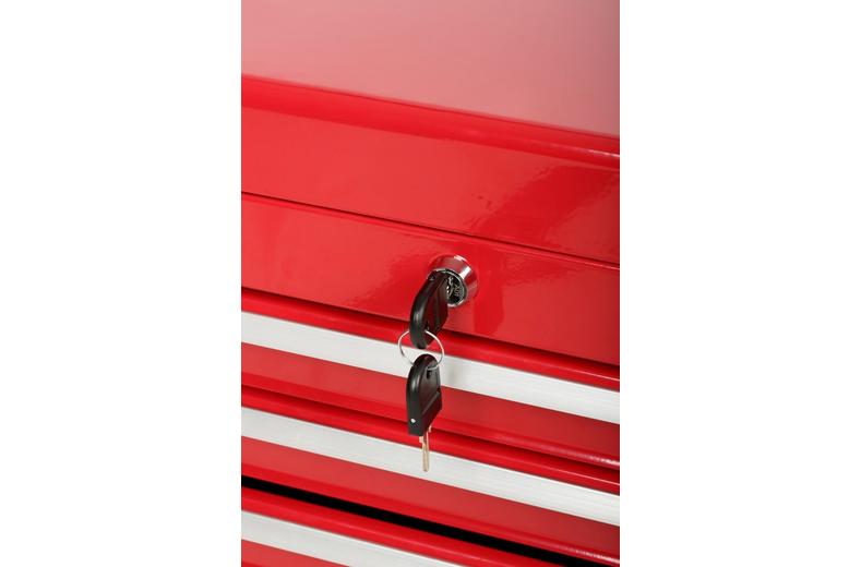 Halfords 5 Drawer Top Chest - Red Halfords 5 Drawer Top Chest - Red