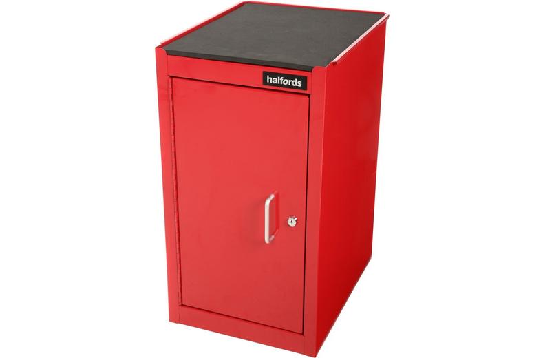 Halfords 1 Door 1 Shelf Side Cabinet - Red Halfords 1 Door 1 Shelf Side Cabinet - Red