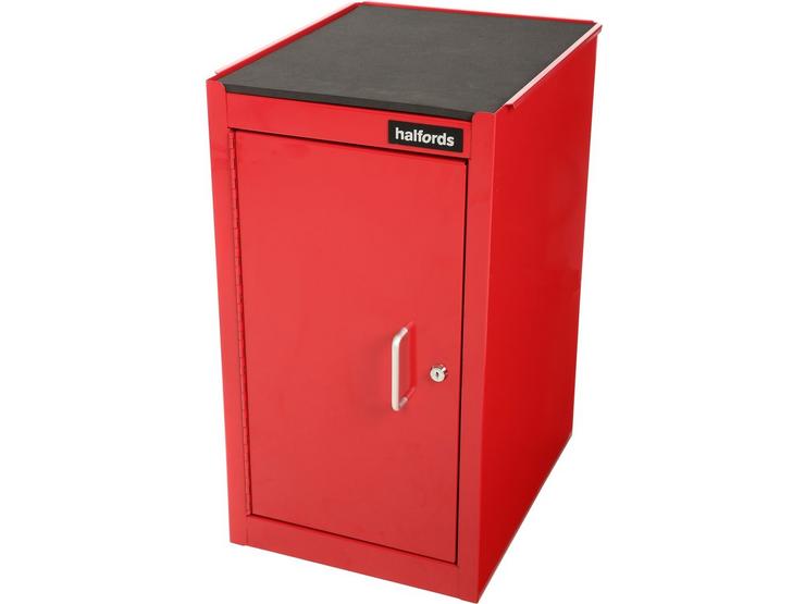 Halfords 1 Door 1 Shelf Side Cabinet - Red