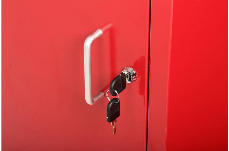 Halfords 1 Door 1 Shelf Side Cabinet - Red Halfords 1 Door 1 Shelf Side Cabinet - Red