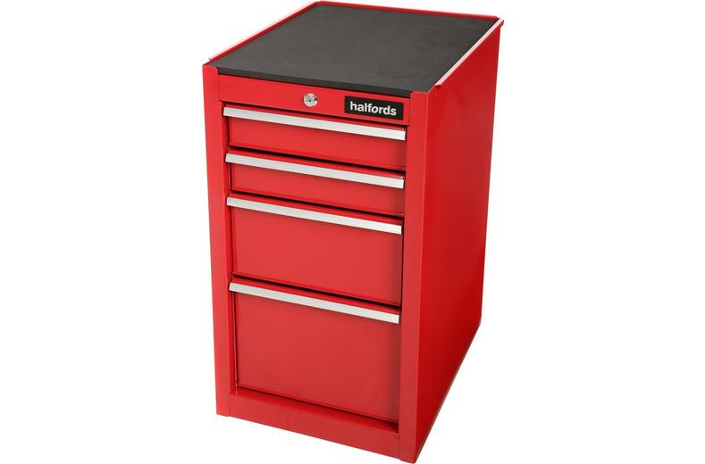 Halfords 4 Drawer Side Cabinet - Red Halfords 4 Drawer Side Cabinet - Red