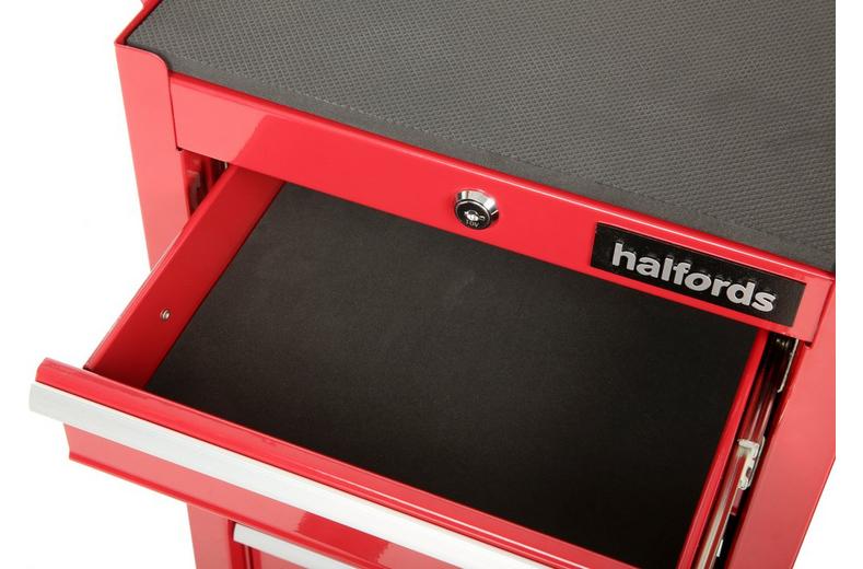 Halfords 4 Drawer Side Cabinet - Red Halfords 4 Drawer Side Cabinet - Red