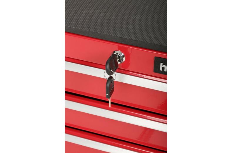 Halfords 4 Drawer Side Cabinet - Red Halfords 4 Drawer Side Cabinet - Red