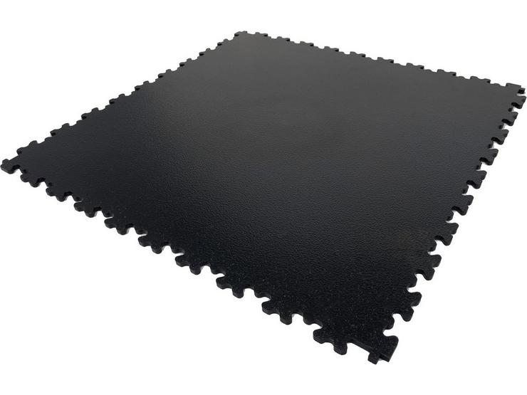 R-Tile  8pc Dovetail 5mm Floor Mats - Black, 51cm Squared