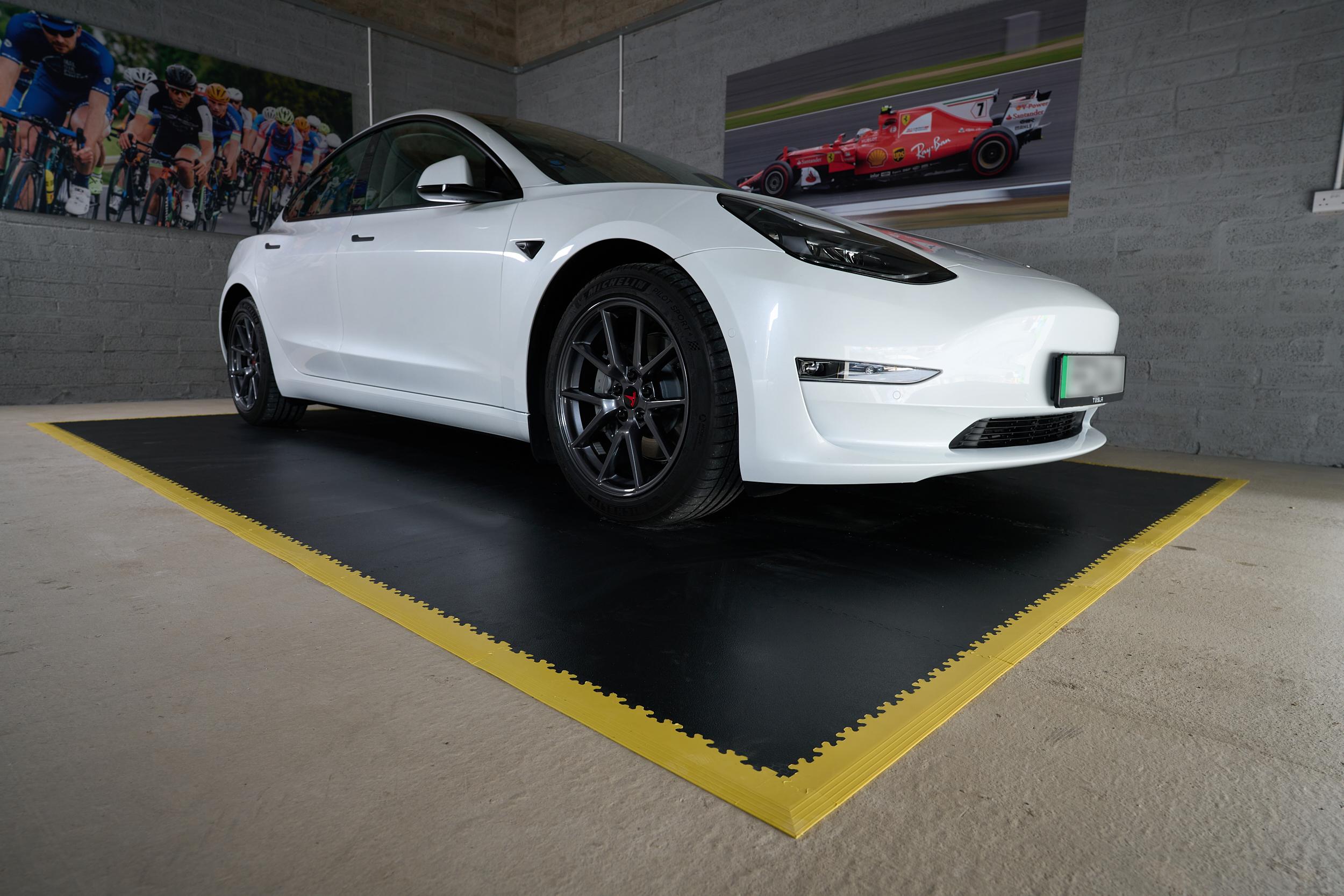 Halfords Yellow Floor Tile Access Edges 4pk