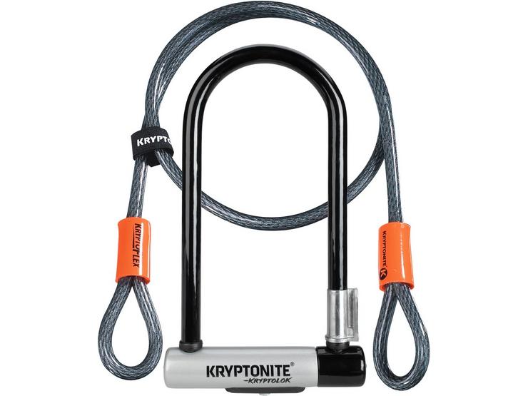 Kryptolok Standard U-Lock With 4 Foot Kryptoflex Cable Sold Secure Gold