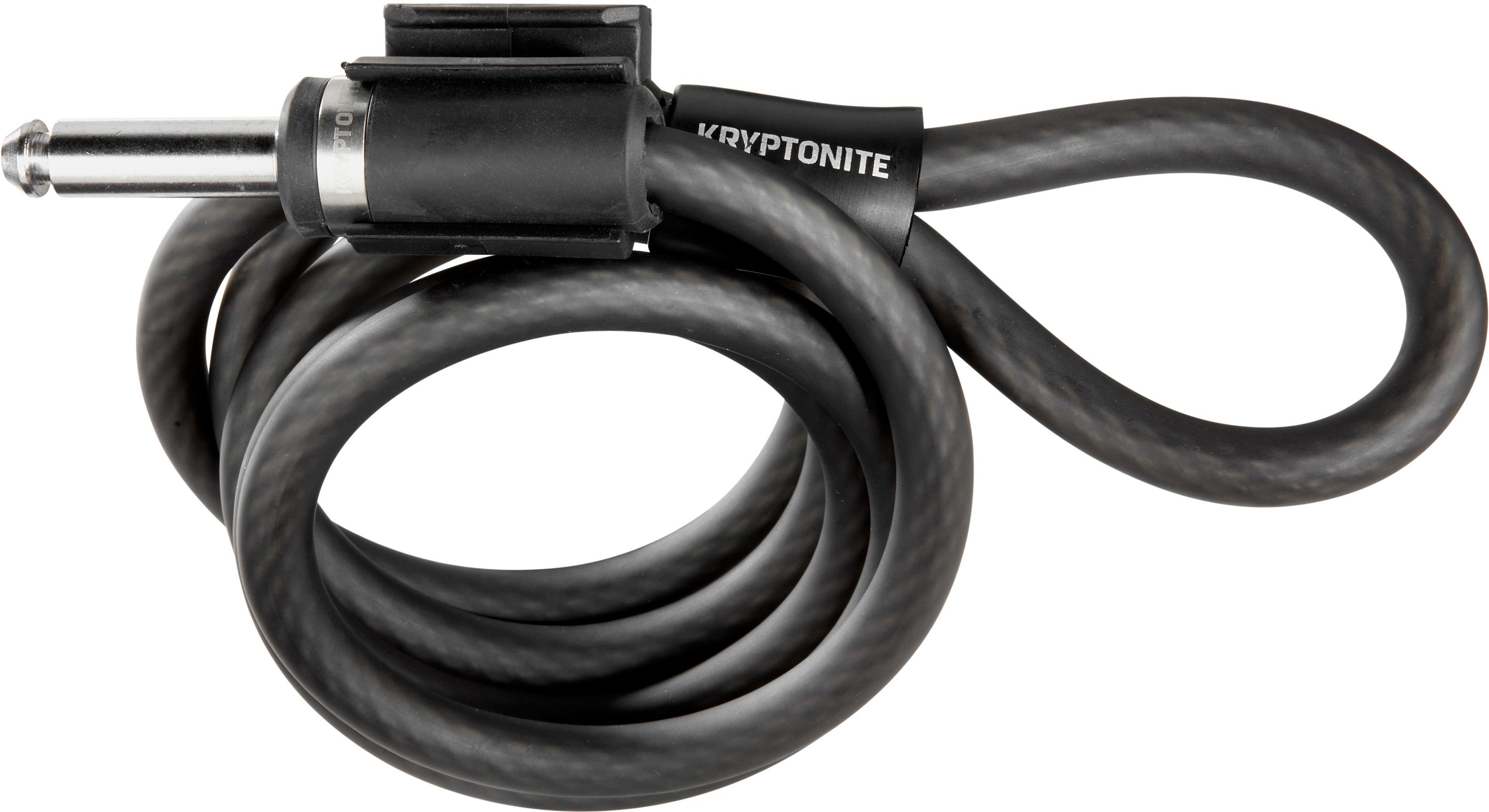 Halfords Kryptonite Frame Lock Plug In 10mm Cable - 120cm Length | Extra 8% off for BC Members
