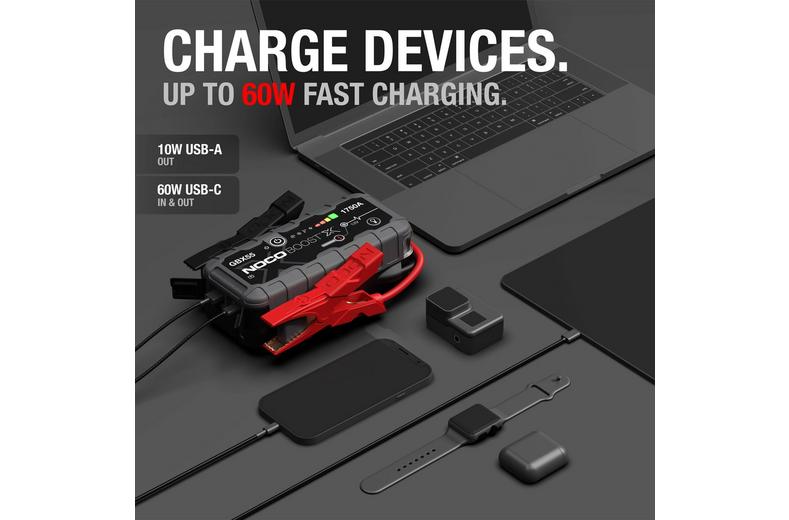 NOCO Boost X GBX55 1750A 12V UltraSafe Portable Lithium Jump Starter NOCO Boost X GBX55 1750A 12V UltraSafe Portable Lithium Jump Starter