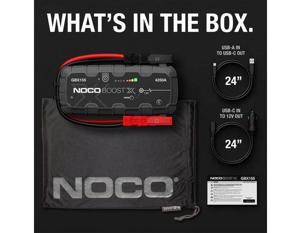 Noco GBX155 Boost x 12V 4250A Portable Lithium Car Van Battery Jump Starter