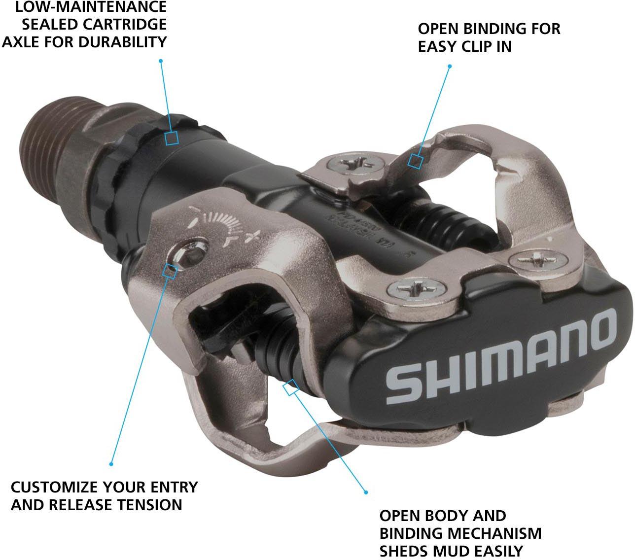 Shimano PD-M520 SPD MTB Pedals, Black