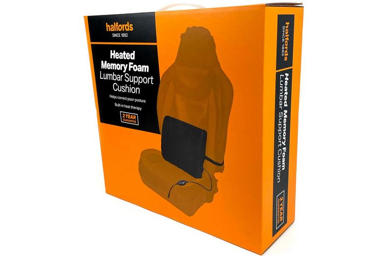 Halfords Heated Memory Foam Lumbar Cushion Halfords Heated Memory Foam Lumbar Cushion
